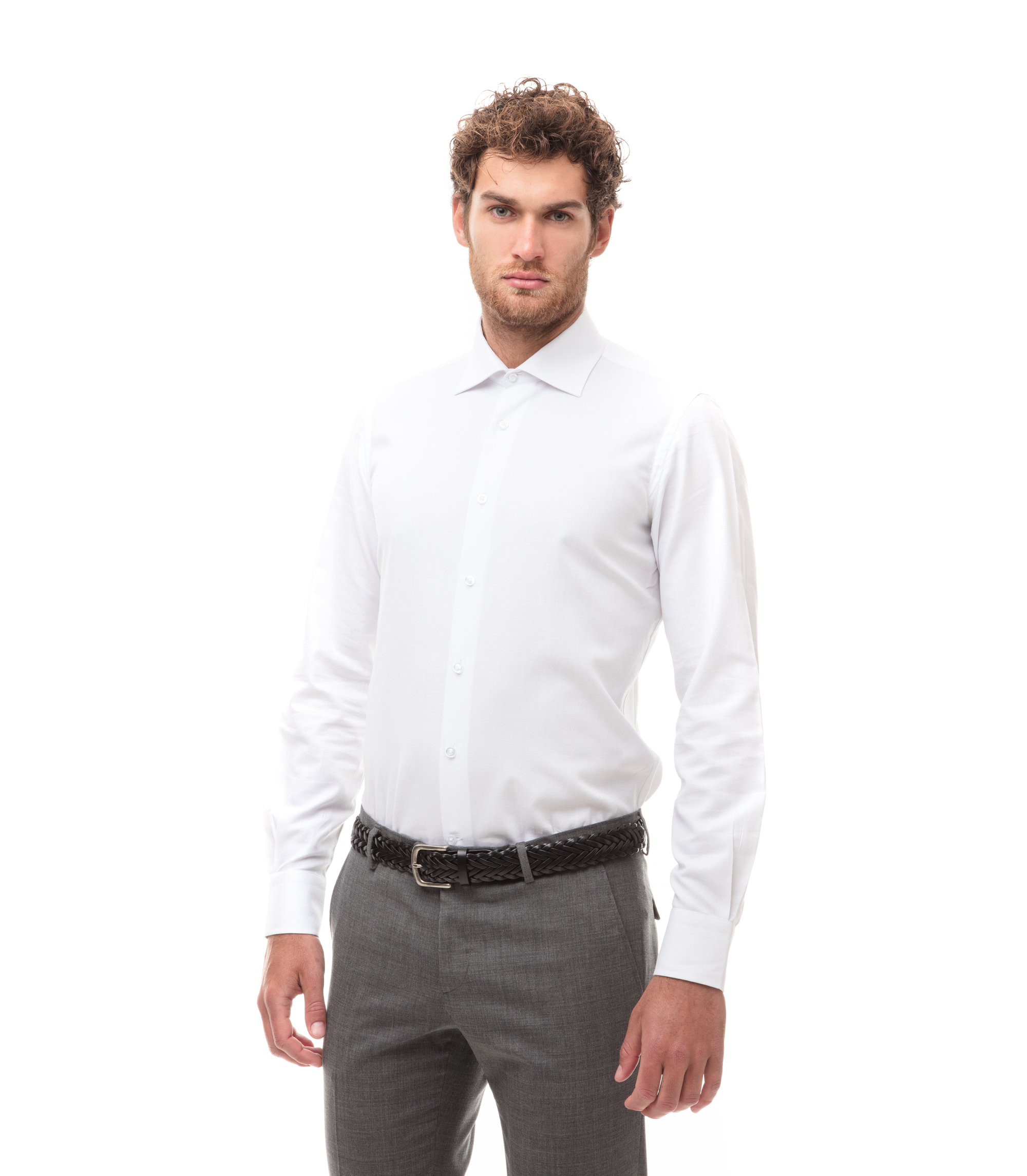 Camicia bianca in cotone, regular fit | Valerio 1966