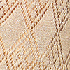 Vestito da donna in maglina oro, con spalla larga, 