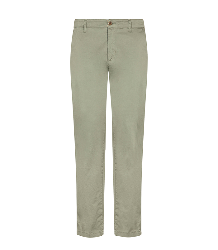Pantaloni verde-salvia con fit slim
