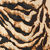 Pantaloni da donna con stampa animalier nera-beige