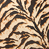 Vestito da donna nero-beige con incrocio sulla schiena