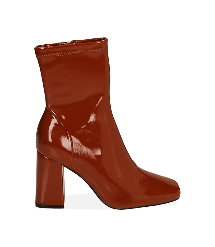 Ankle boots cognac in naplack 