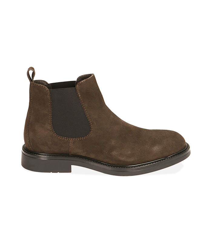 Chelsea boots testa di moro in camoscio