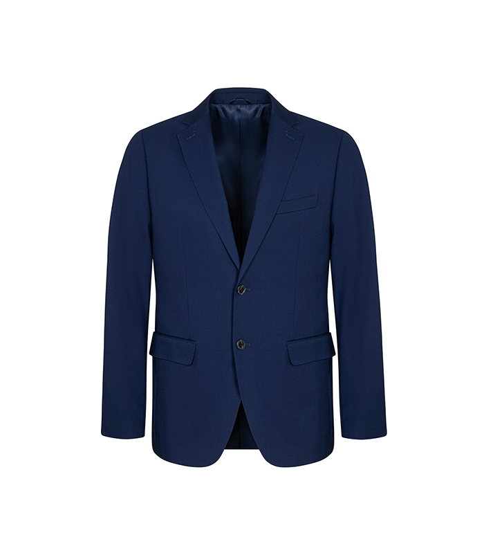 Completo giacca blu-royal con bottoni in corno