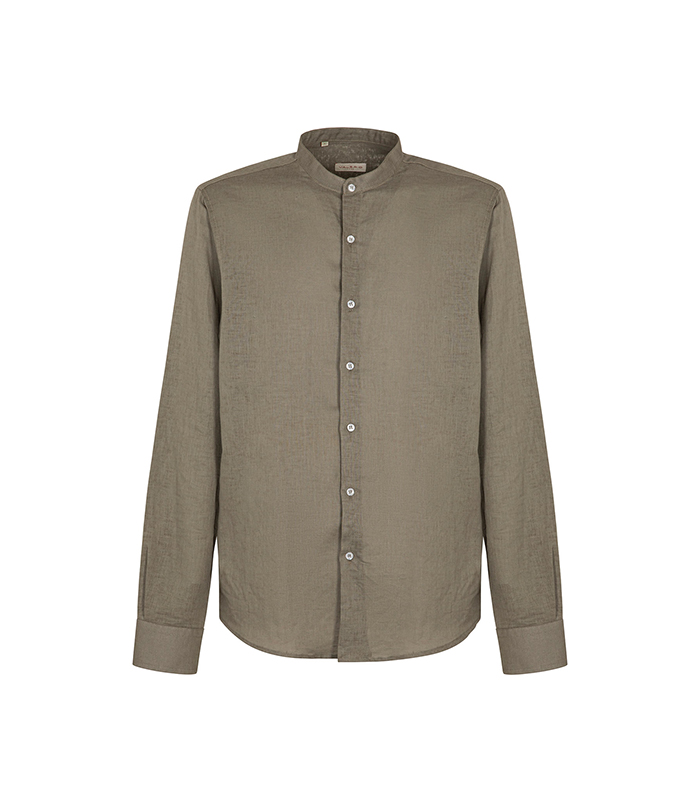 Camicia ml militare colletto alla coreana