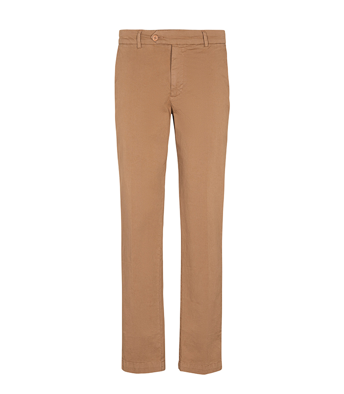 Pantaloni chino nocciola fit slim