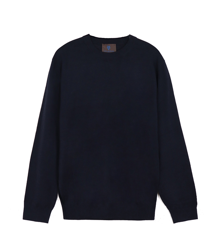 Maglione da uomo basic blu
