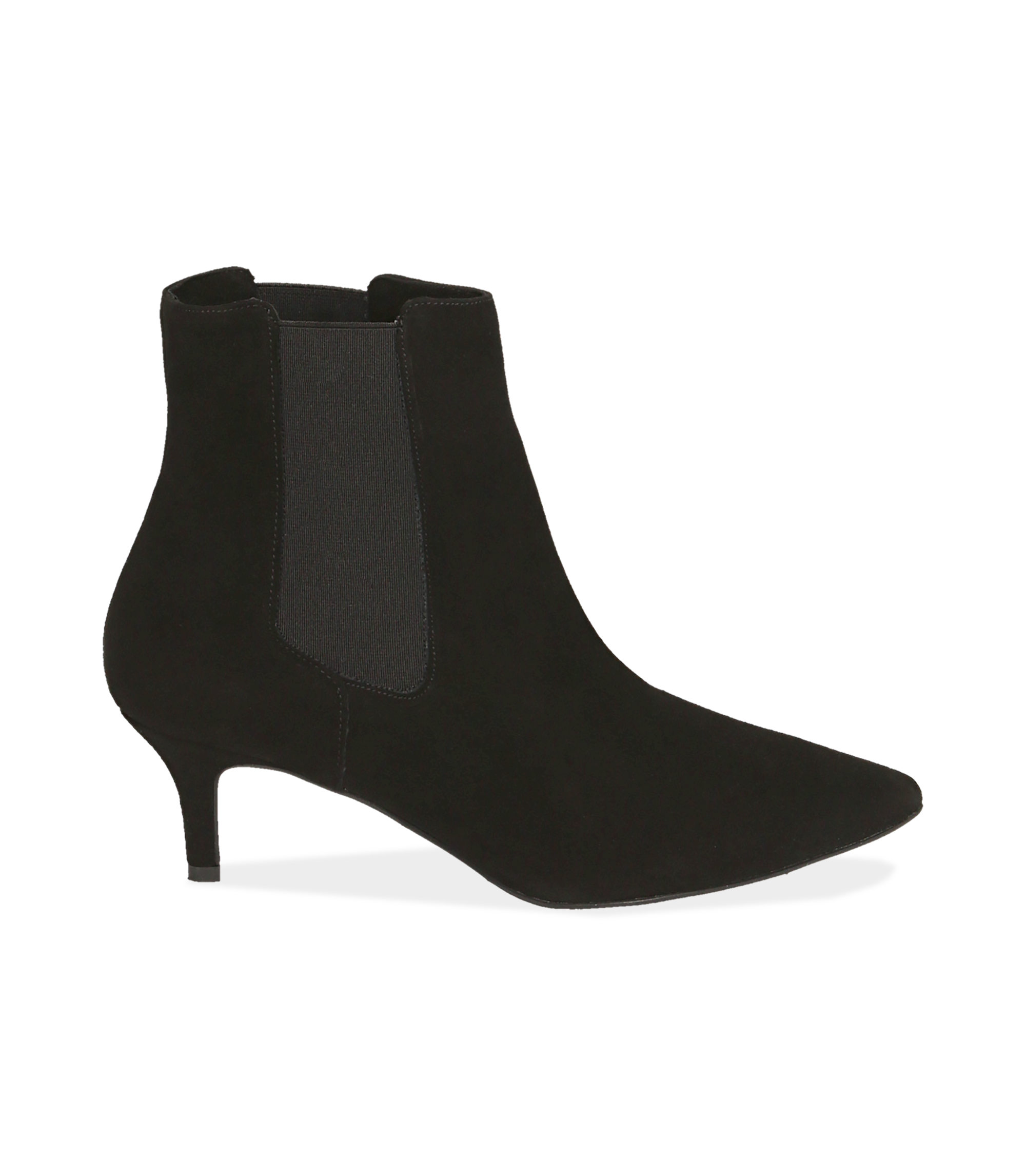 Chelsea boots neri in camoscio 