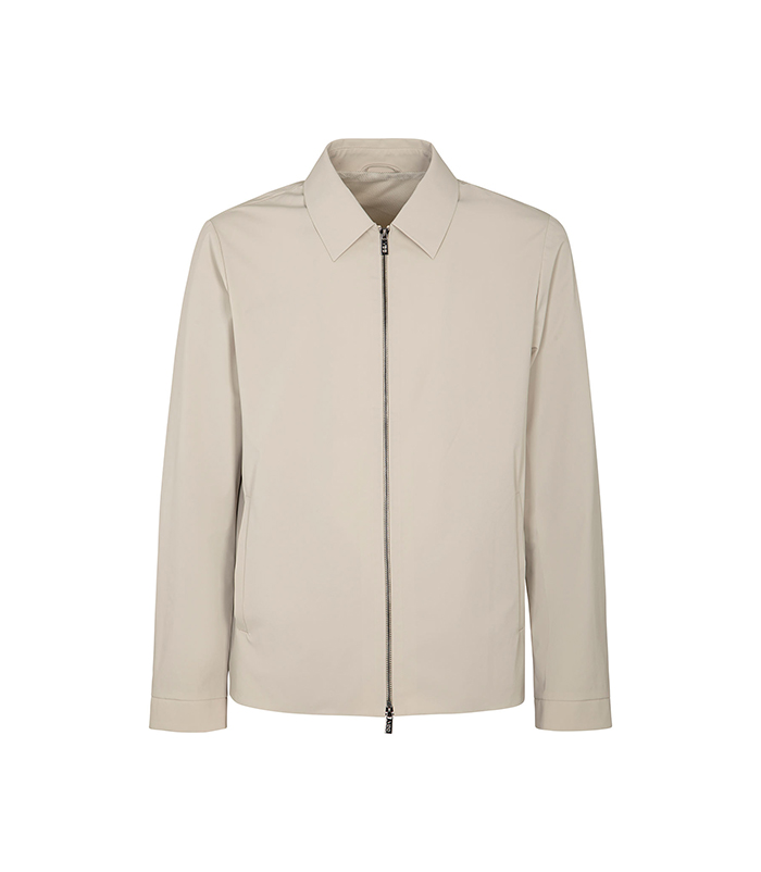 Giubbino taupe con chiusura a zip