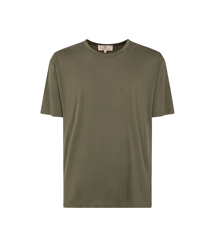 T-shirt verde oliva essenziale