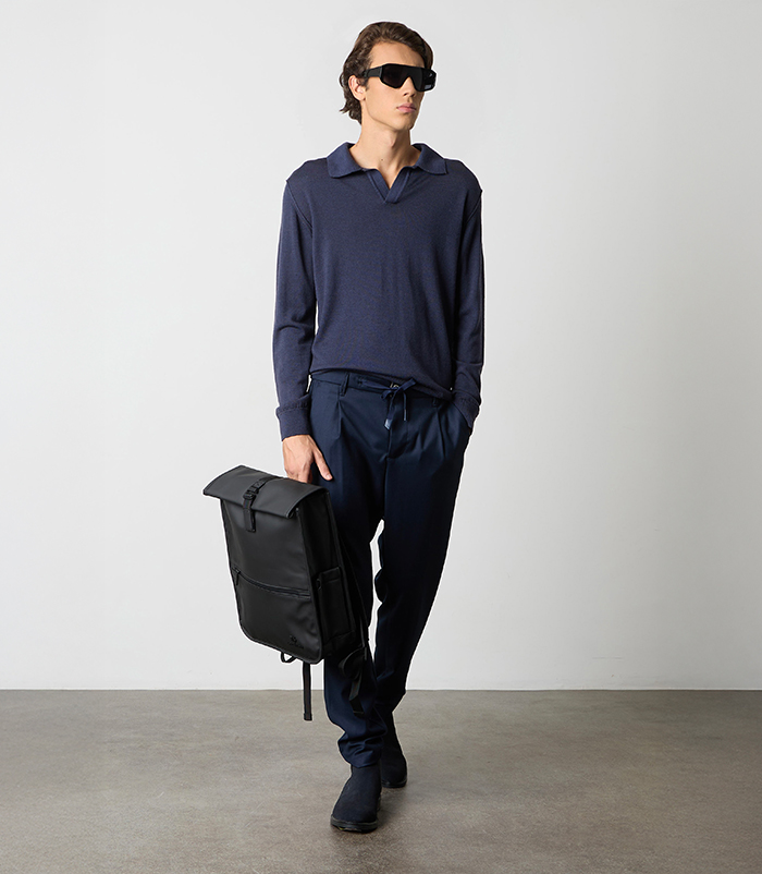 Pantalaccio blu navy da uomo