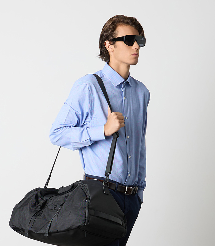 Camicia azzurra in cotone da uomo