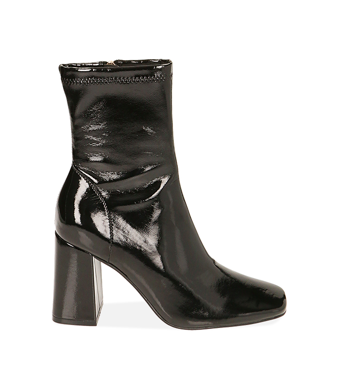 Ankle boots neri in naplack 
