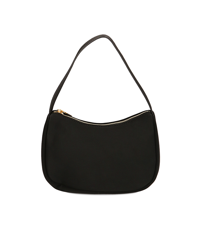 Mini bag nera in tessuto