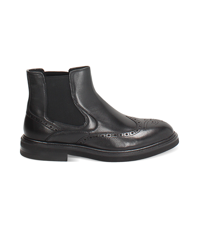 Beatles in pelle nera da uomo