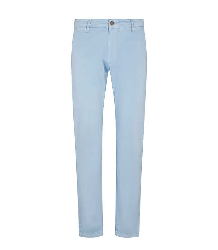 Pantaloni azzurri dal design classico