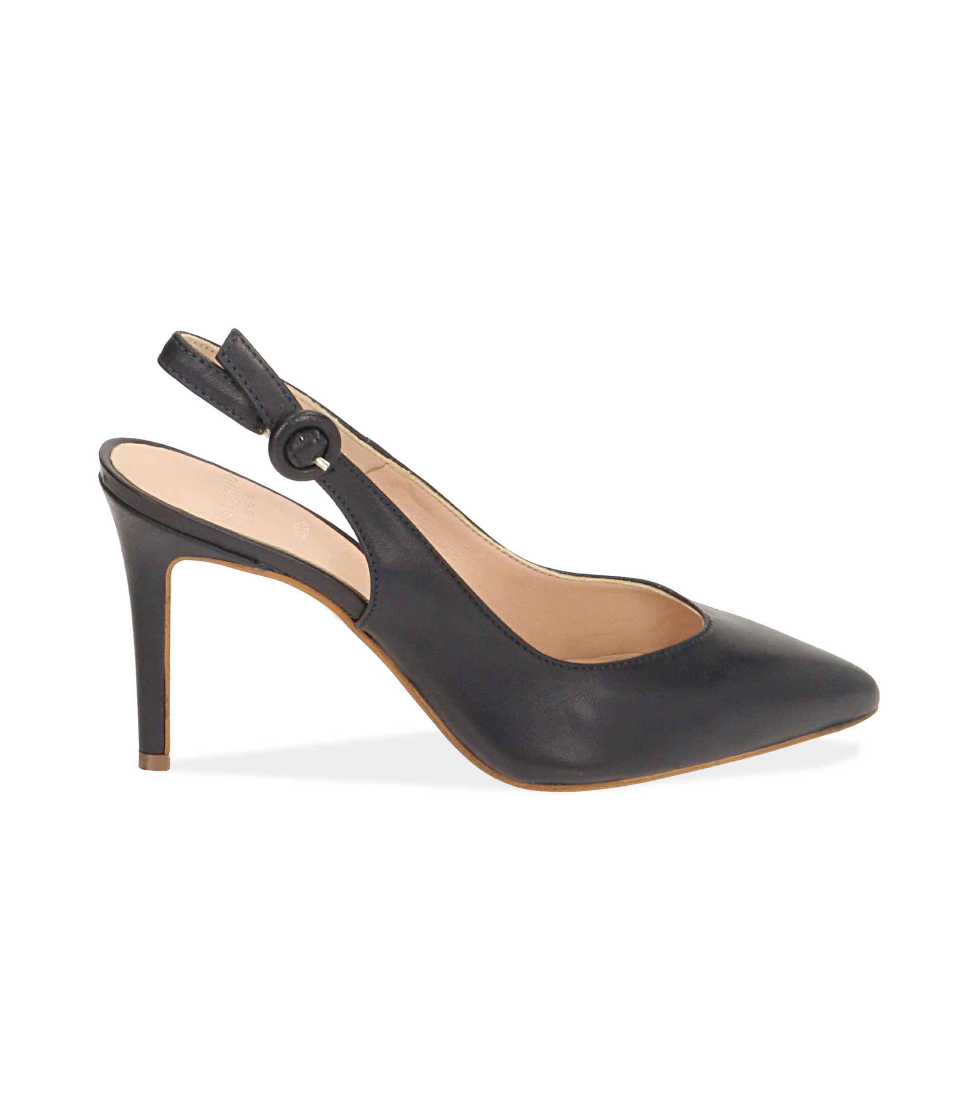 Slingback Nenè Tacco Largo Nero – Coco Calzature