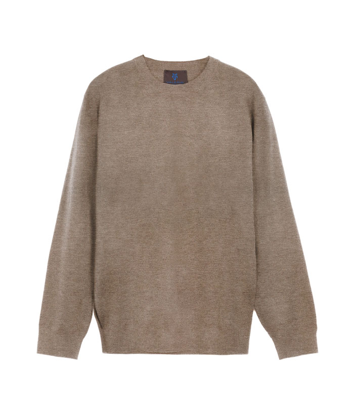Maglione da uomo basic beige
