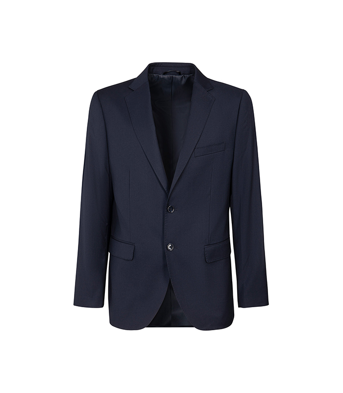 Giacca blu navy con chiusura a due bottoni