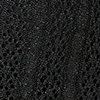 Vestito da donna in maglina nero, con incrocio sulla schiena