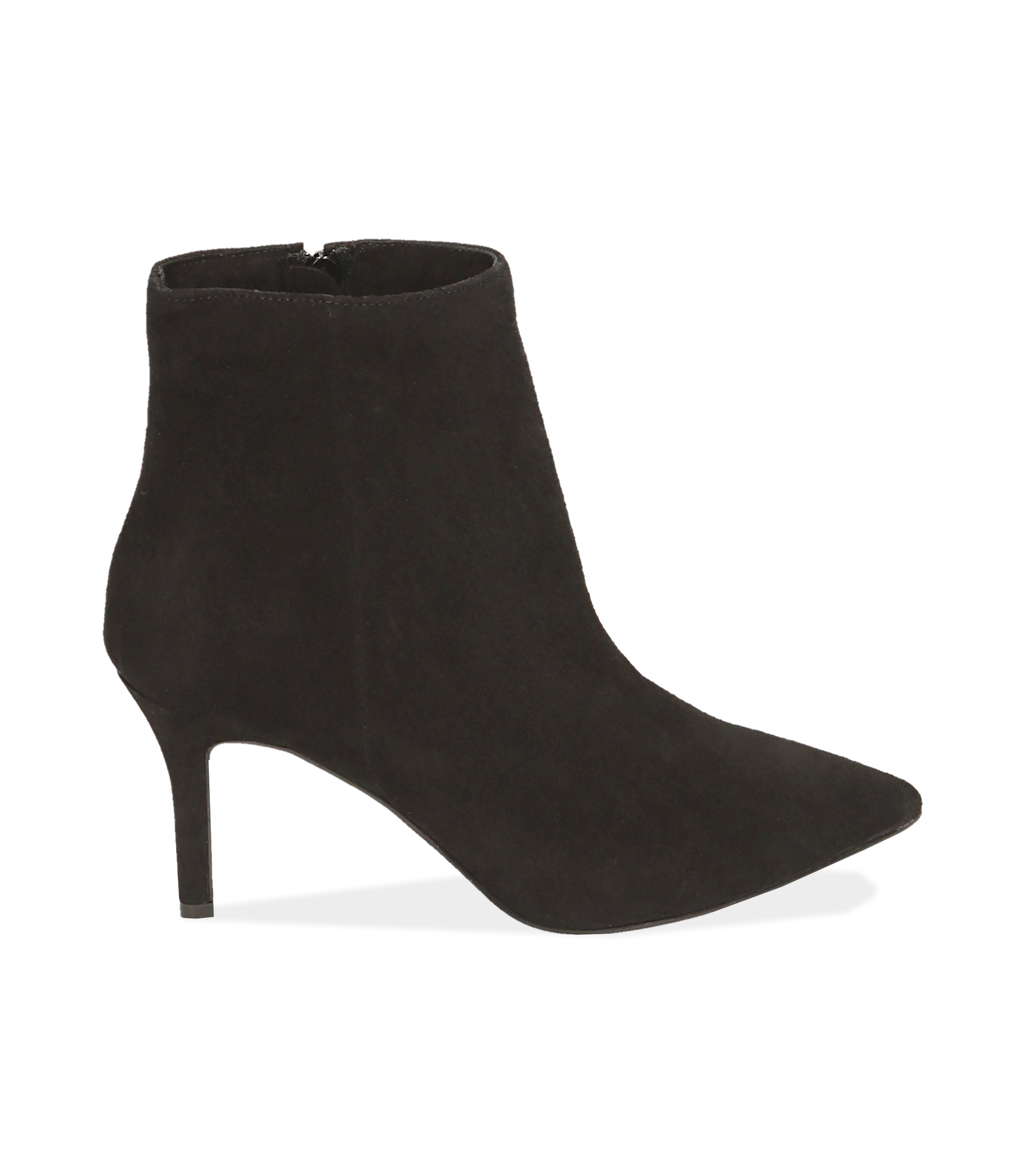 Ankle boots neri in camoscio 