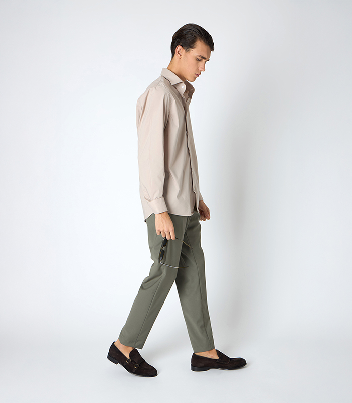 Pantalaccio da uomo in cotone verde