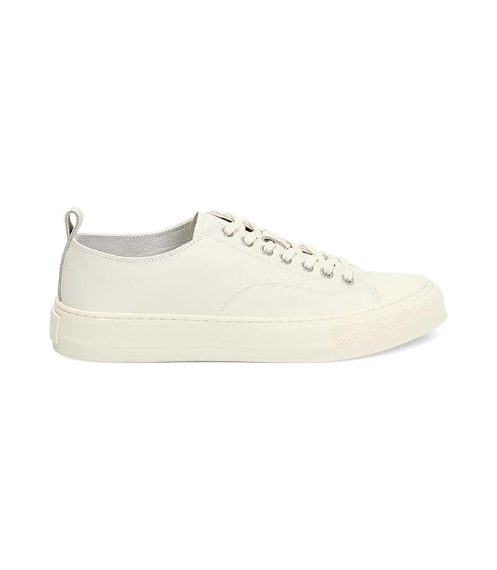 Sneakers bianche urban in pelle