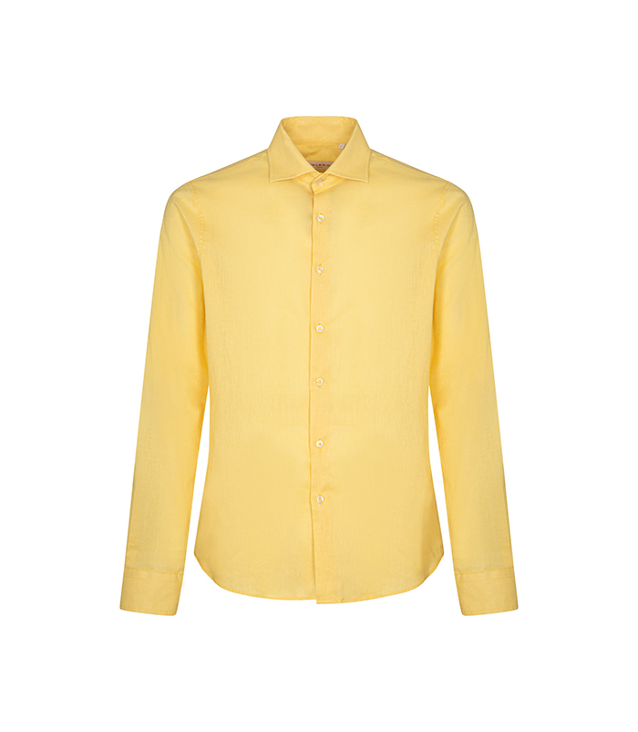Camicia Gialla Lino